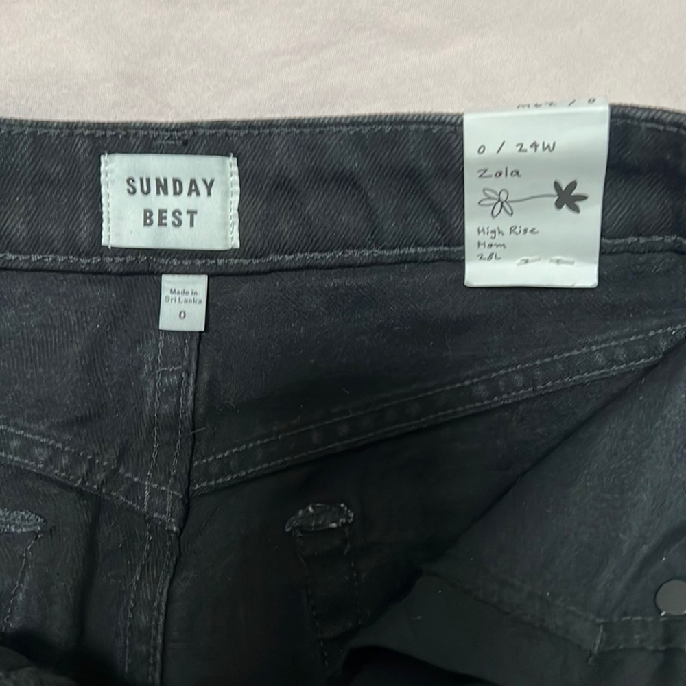 Sunday best black denim jeans